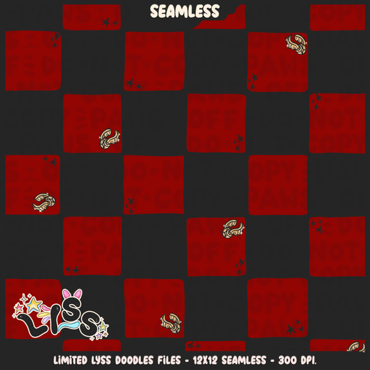 2023 - Lyss Doodles -  Seamless - Coordinate - Magical World - Checkers - 23LD026