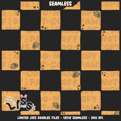 2023 - Lyss Doodles -  Seamless - Coordinate - Magical World - Checkers - 23LD026