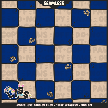 2023 - Lyss Doodles -  Seamless - Coordinate - Magical World - Checkers - 23LD026