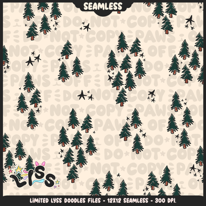 2023 - Lyss Doodles -  Seamless - Mains - Magical World - Trees - 23LD026