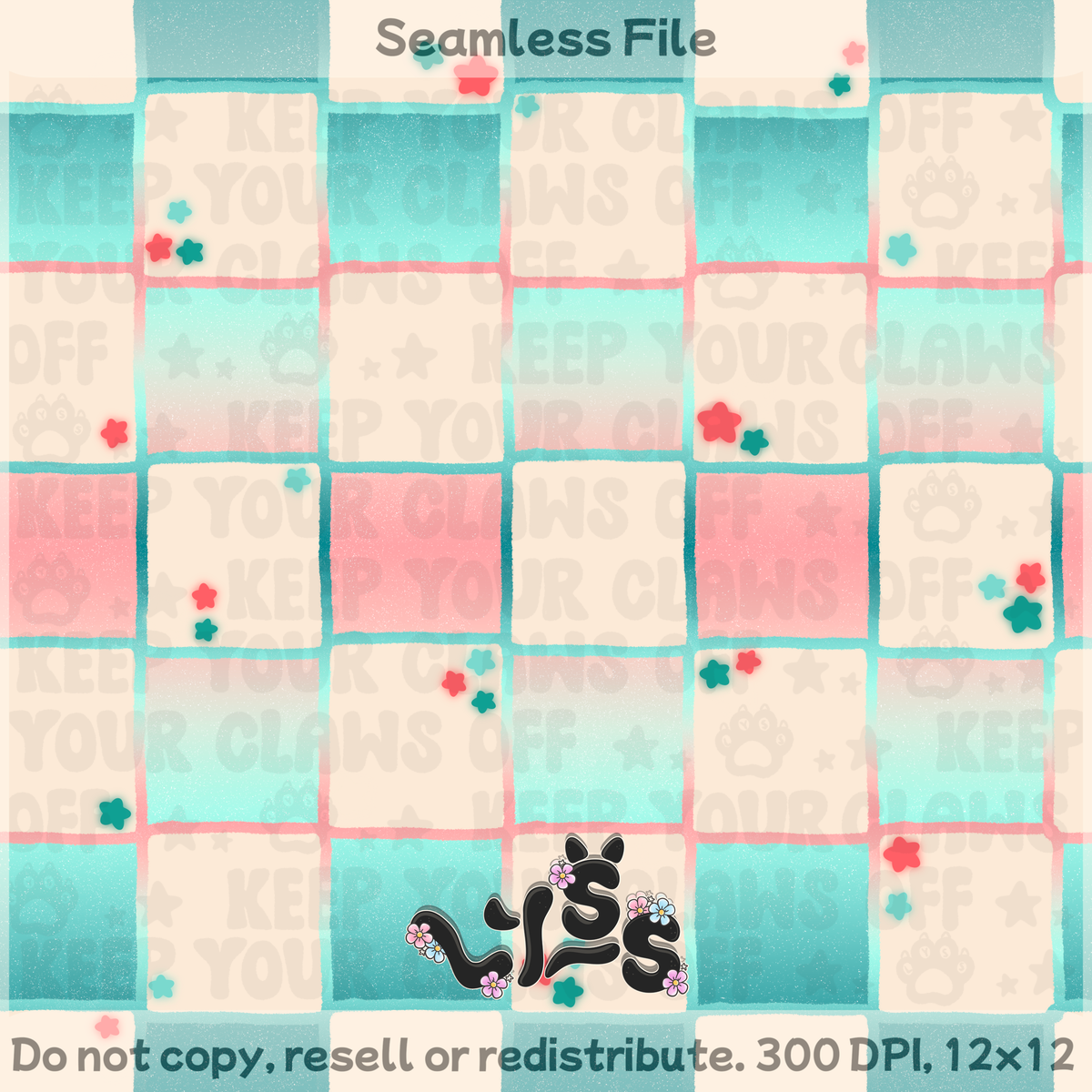 2025 - Lyss Doodles - Seamless - Coordinate - 4K Milestone
