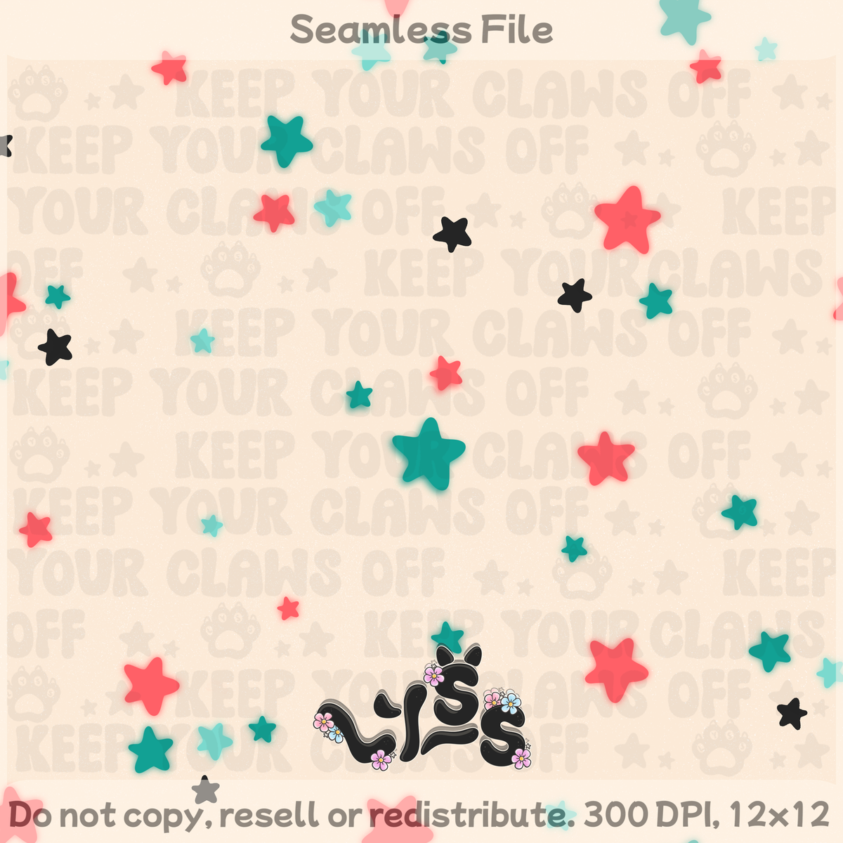 2025 - Lyss Doodles - Seamless - Coordinate - 4K Milestone