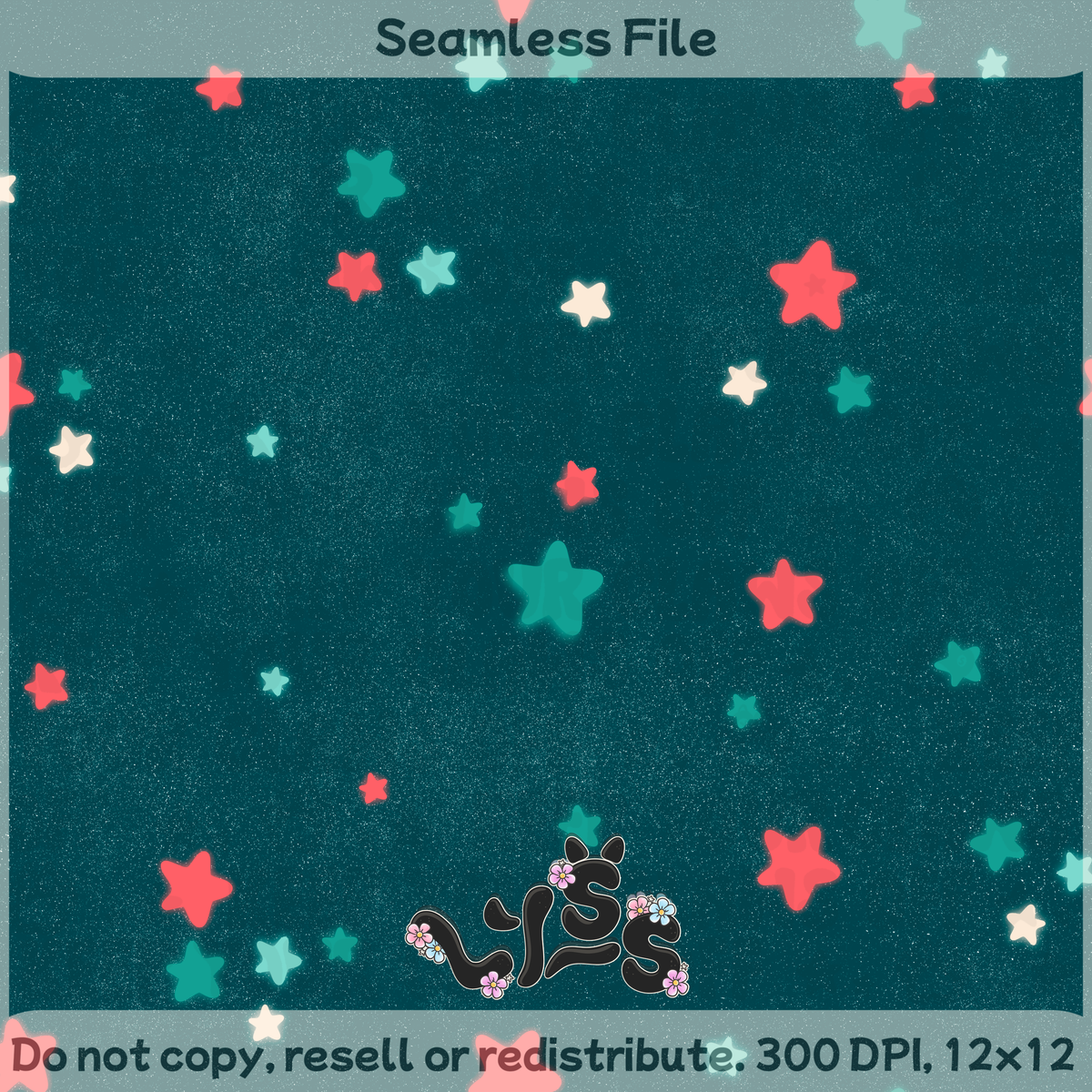 2025 - Lyss Doodles - Seamless - Coordinate - 4K Milestone