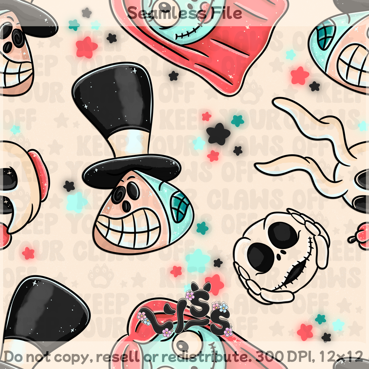2025 - Lyss Doodles - Seamless - Mains - 4K Milestone FREEBIE ONLY FILE