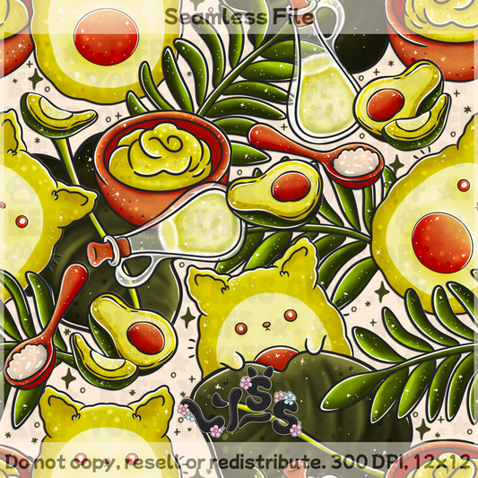 2025 - Lyss Doodles - Seamless - AVOCATO - 25LD038