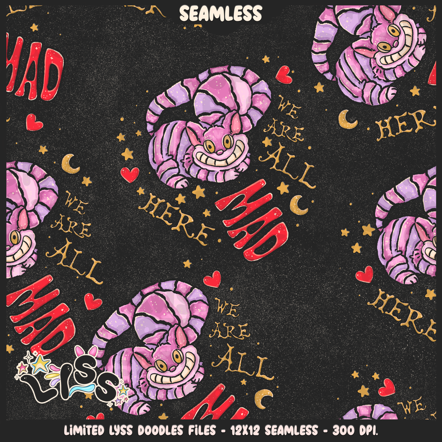 2024 - Lyss Doodles - Seamless - Mains - Rabbithole - 24LD076