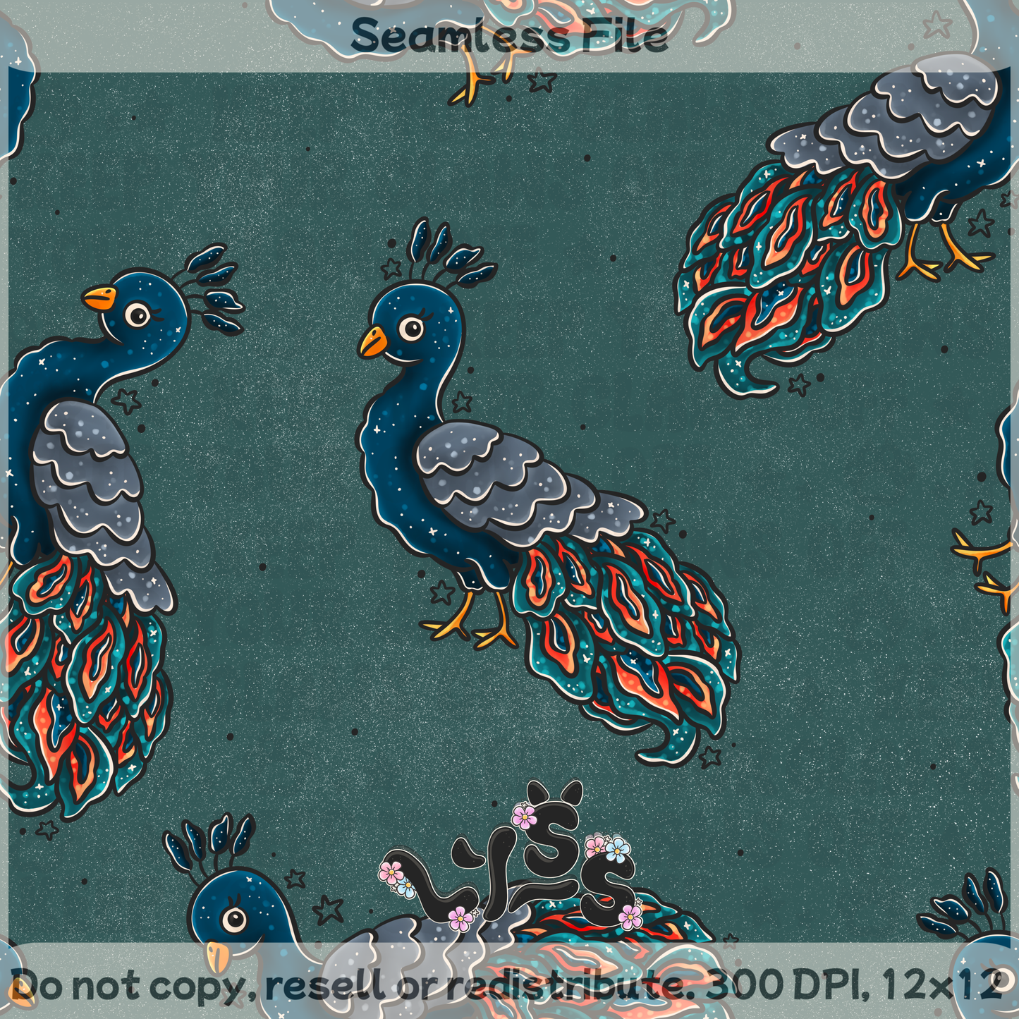 Lyss Doodles - Seamless Files - April 2025 Patreon - Collection #1