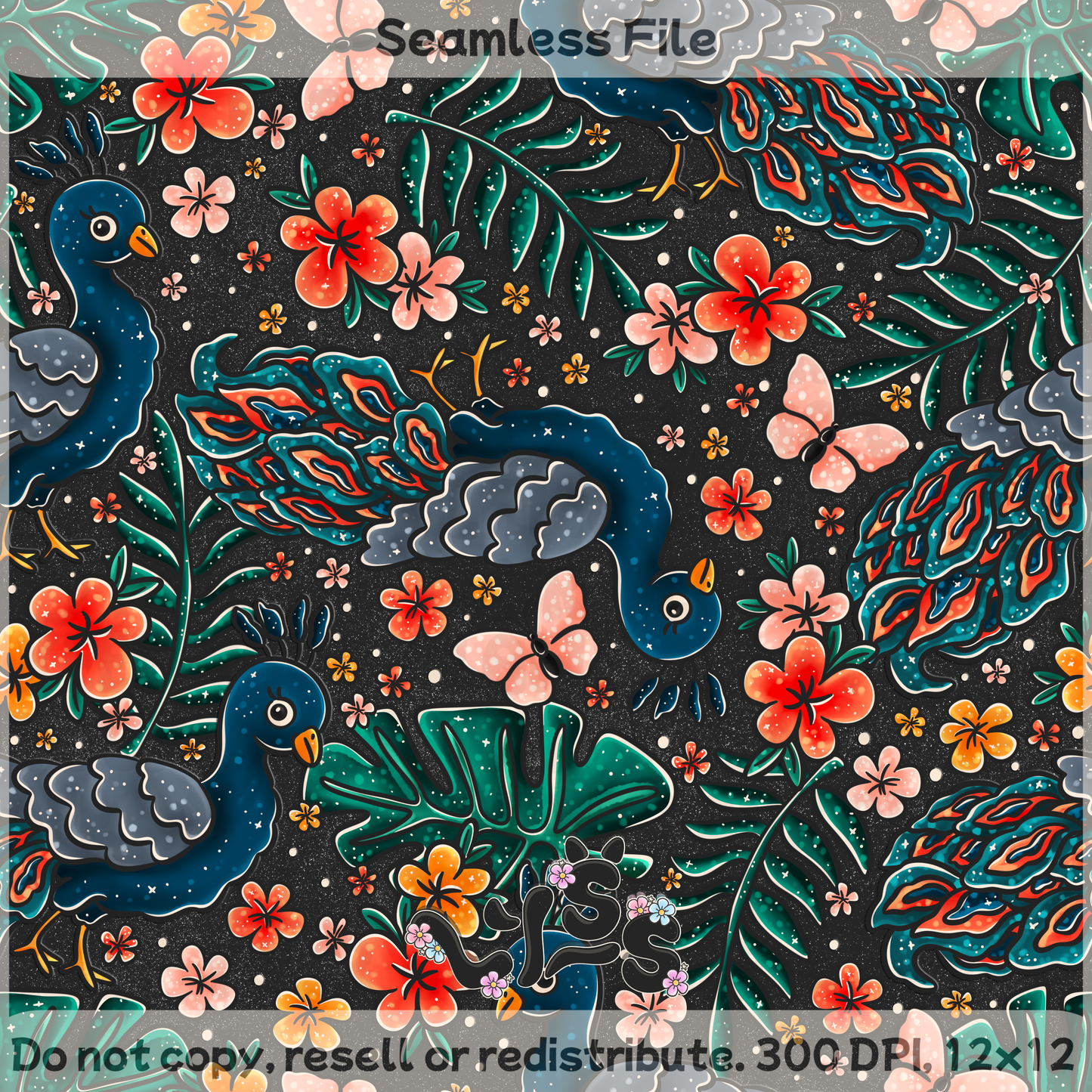 Lyss Doodles - Seamless Files - April 2025 Patreon - Collection #1