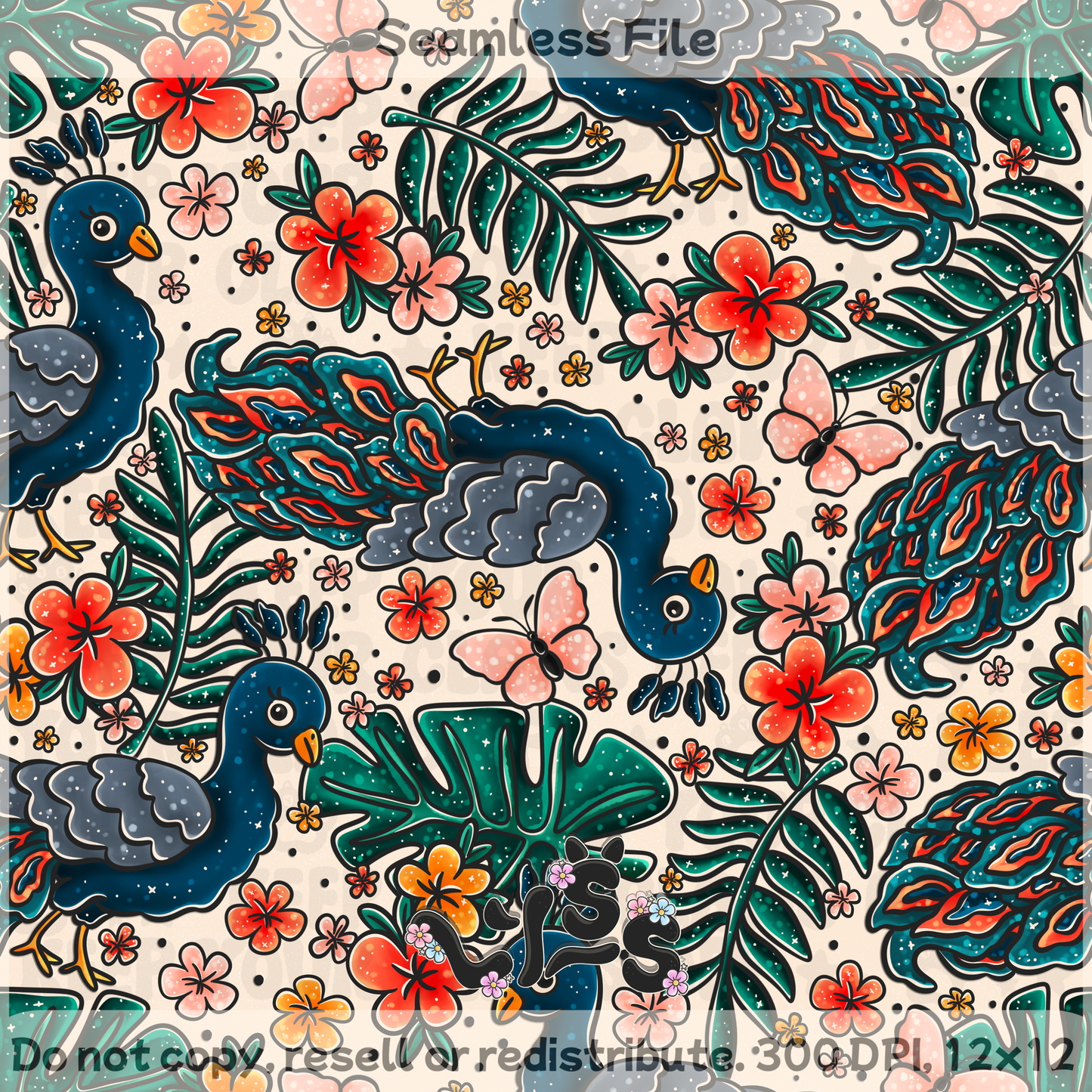 Lyss Doodles - Seamless Files - April 2025 Patreon - Collection #1