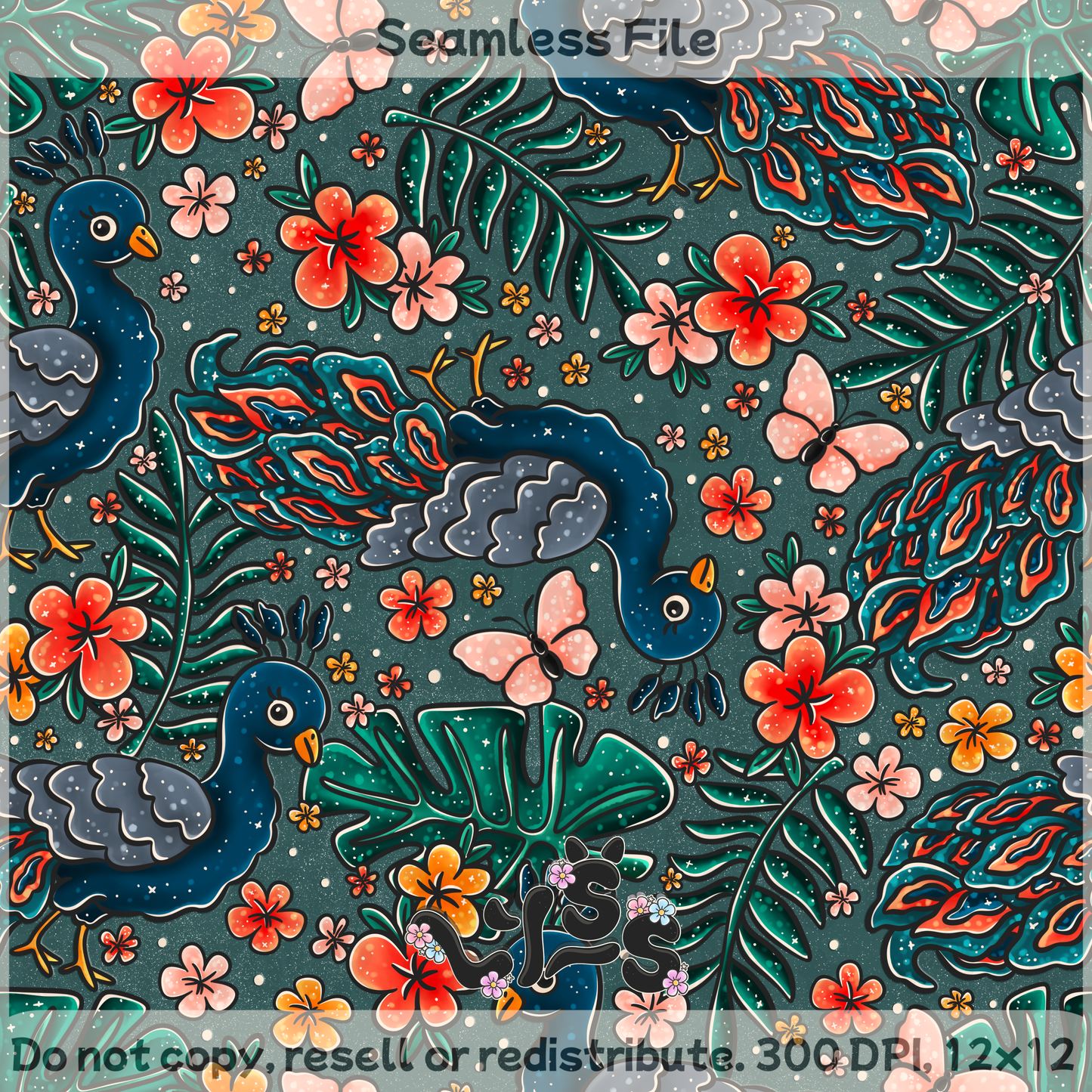 Lyss Doodles - Seamless Files - April 2025 Patreon - Collection #1