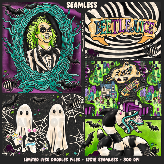2024 - Lyss Doodles - Seamless - Mains - Beetle x Love kyr Collab - 24LD052