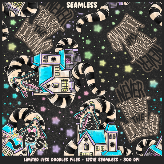 2024 - Lyss Doodles - Seamless - Mains - Beetle x Love kyr Collab - UFO - 24LD054