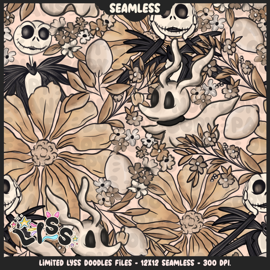 2024 - Lyss Doodles - Seamless - Mains - Beige Collection - 24LD014