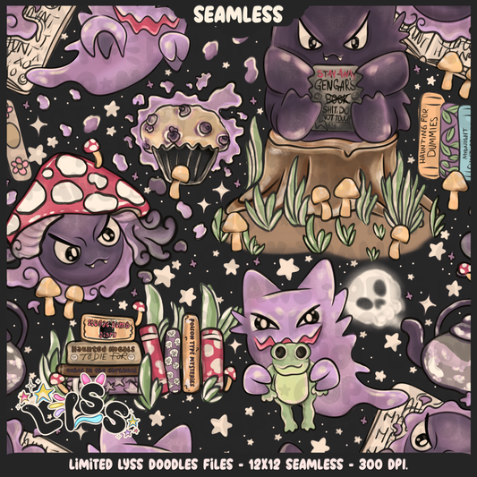 2024 - Lyss Doodles - Seamless - Mains - Cottagecore Gasly Evolutions - 24LD015