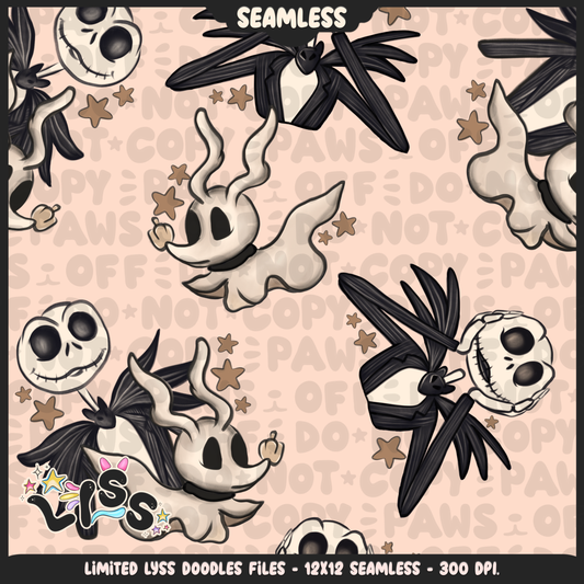 2024 - Lyss Doodles - Seamless - Mains - Beige Collection - 24LD014