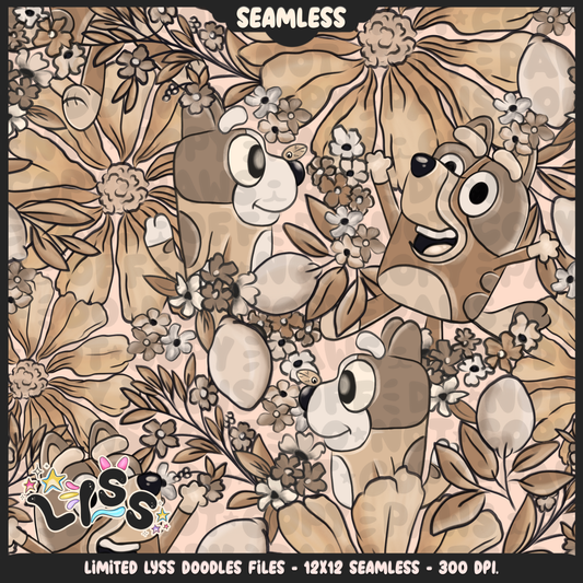 2024 - Lyss Doodles - Seamless - Mains - Beige Collection - 24LD014