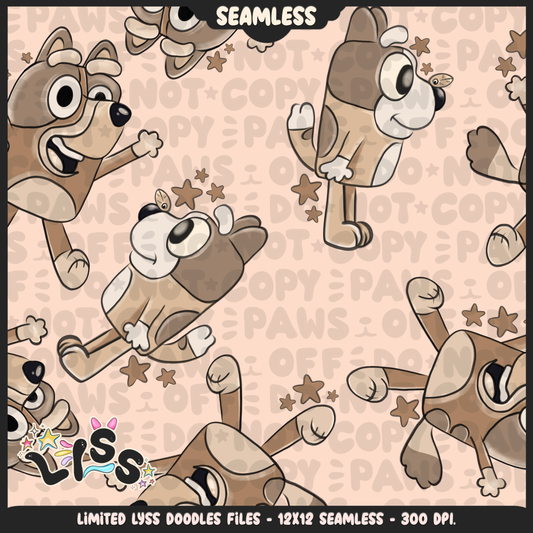 2024 - Lyss Doodles - Seamless - Mains - Beige Collection - 24LD014