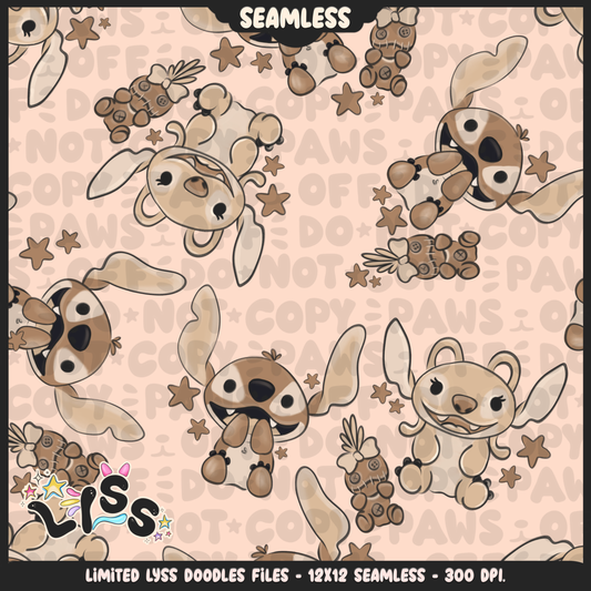 2024 - Lyss Doodles - Seamless - Mains - Beige Collection - 24LD014