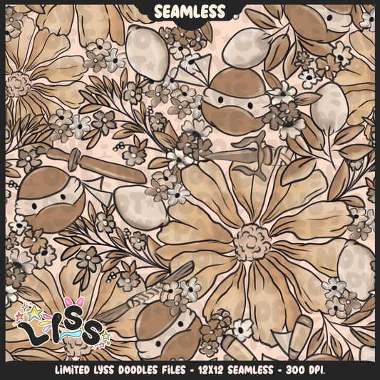2024 - Lyss Doodles - Seamless - Mains - Beige Collection - 24LD014