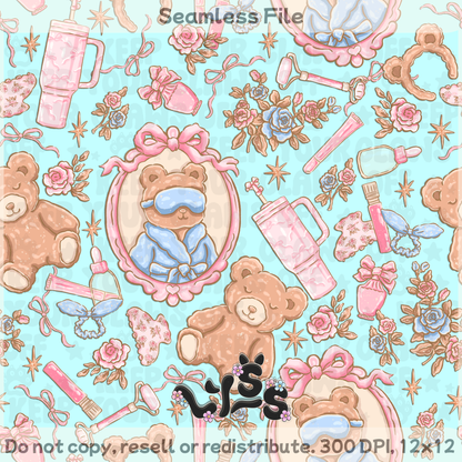 2025 - Lyss Doodles - Seamless - Blush & Vanity - 25LD055