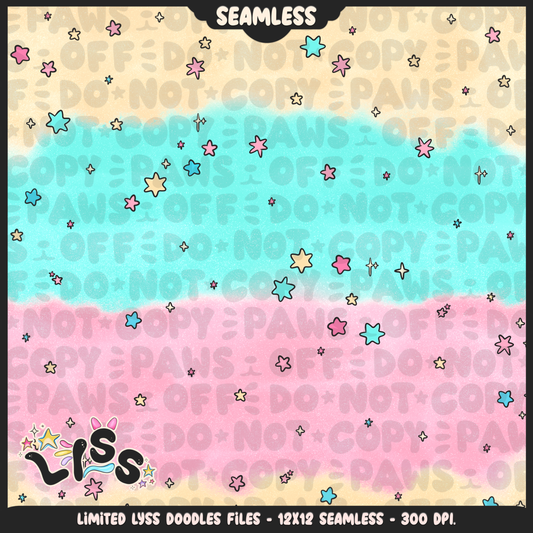 2024 - Lyss Doodles - Seamless - Coordinates - Celestial Nightmare - 24LD036