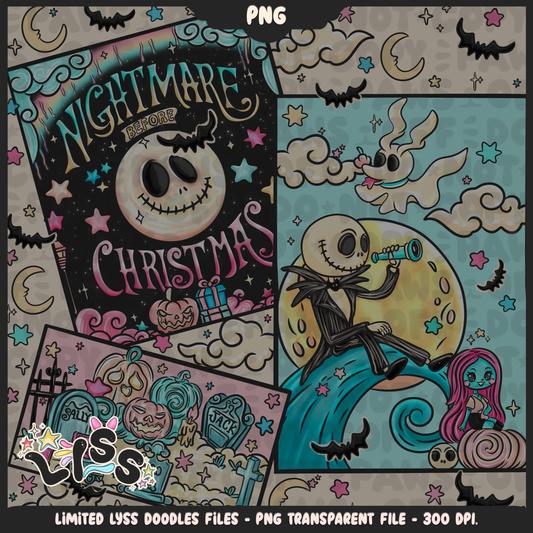 2024 - Lyss Doodles -  PNG Files - Celestial Nightmare - 24LD036
