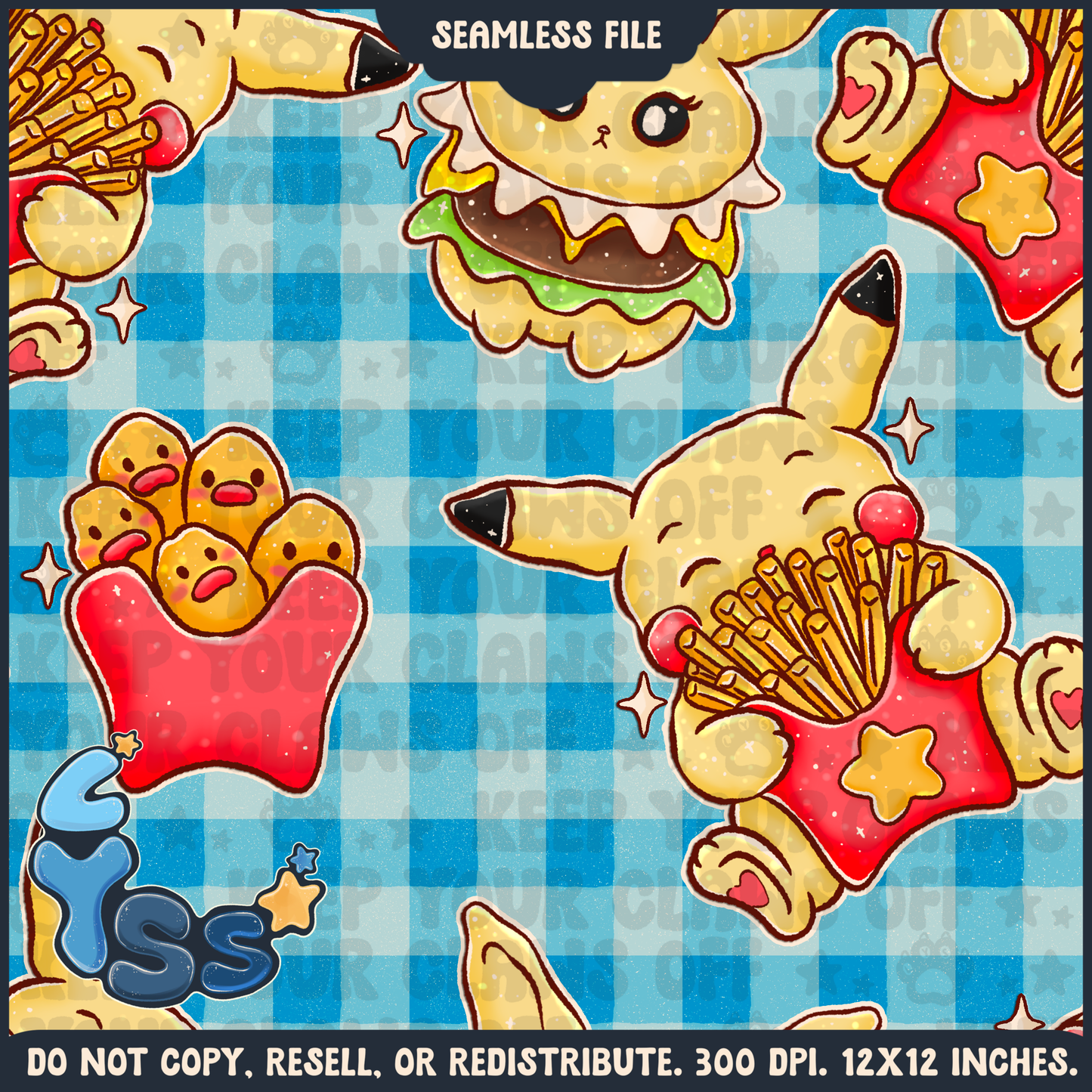 2025 - Lyss Doodles - Seamless - Mains - Colour Collab - Poke Diner - 25LD005
