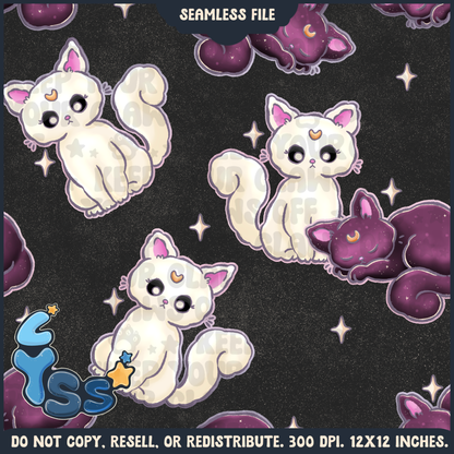 2025 - Lyss Doodles - BUNDLES - Colour Collab - Moon Kitties - 25LD003