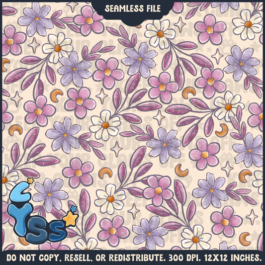 2025 - Lyss Doodles - Seamless - Mains - Colour Collab - Moon Kitties - 25LD003