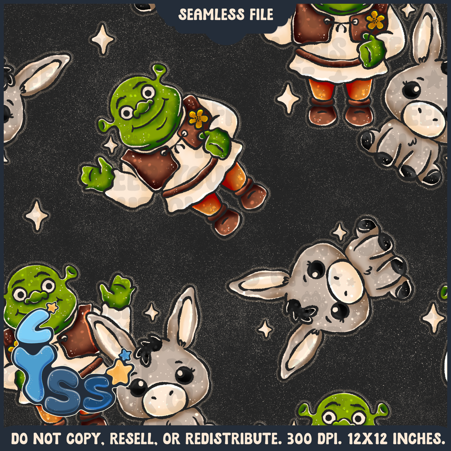 2025 - Lyss Doodles - Seamless - Mains - Colour Collab - Swamp  - 25LD002