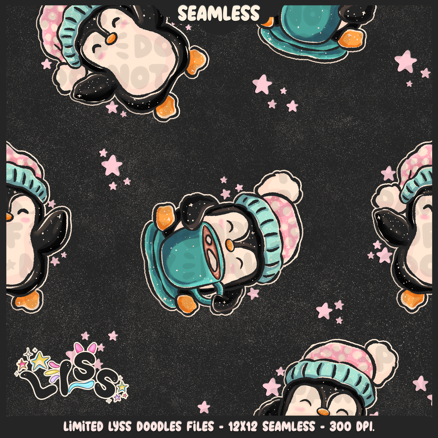 2024 - Lyss Doodles - Seamless - Mains - Enchanted Cafe - 24LD081