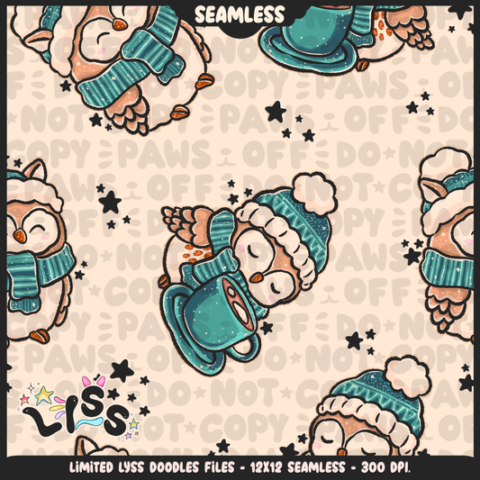2024 - Lyss Doodles - Seamless - Mains - Enchanted Cafe - 24LD081