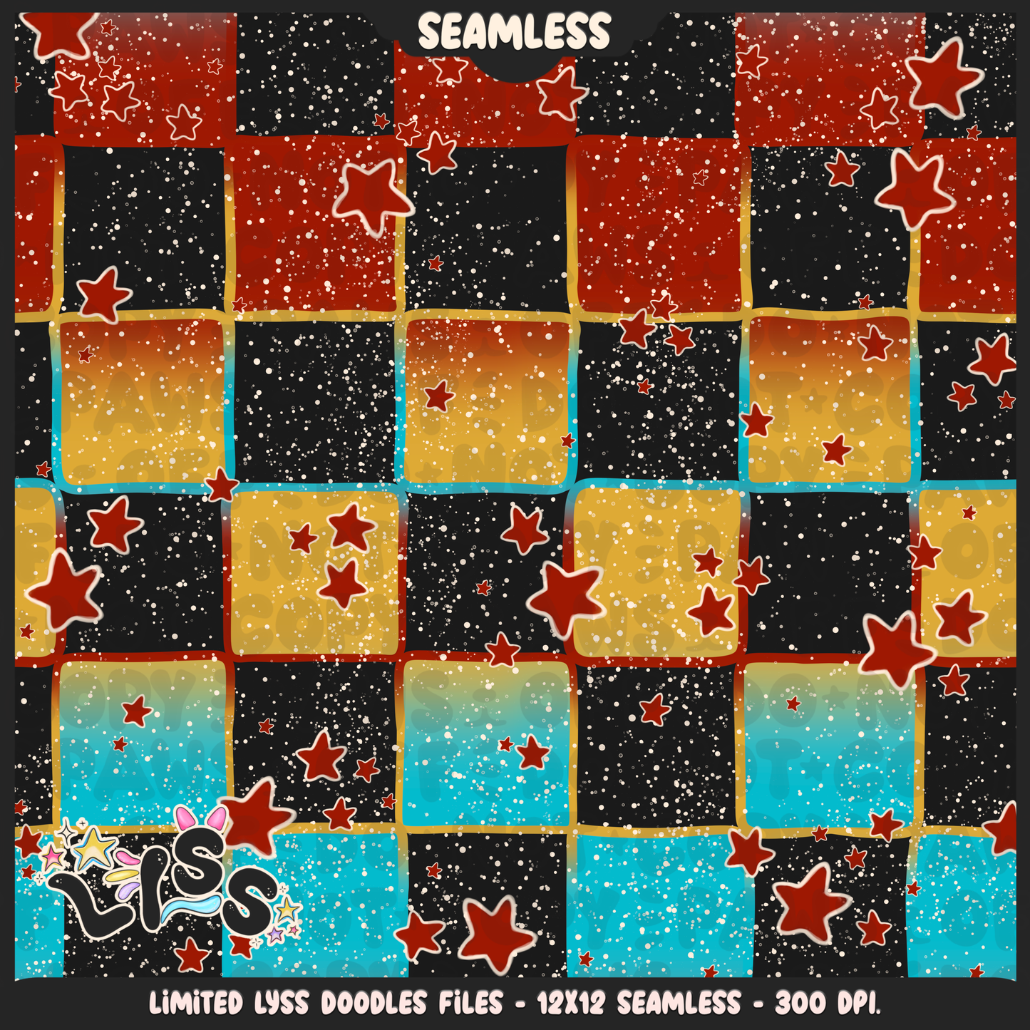 2024 - Lyss Doodles - Seamless - Coordinates - Fort Battle - Aura