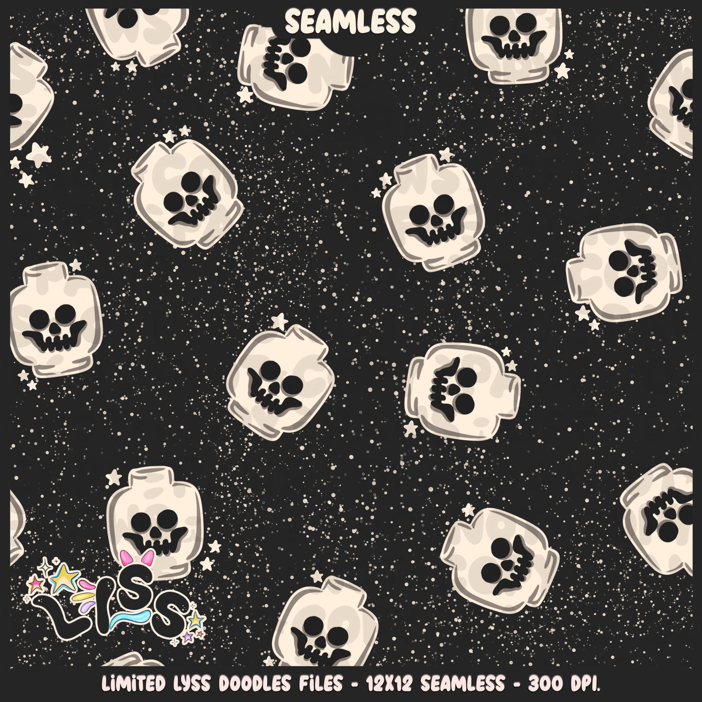 2024 - Lyss Doodles - Seamless - Mains - Fort Battle - Blocks