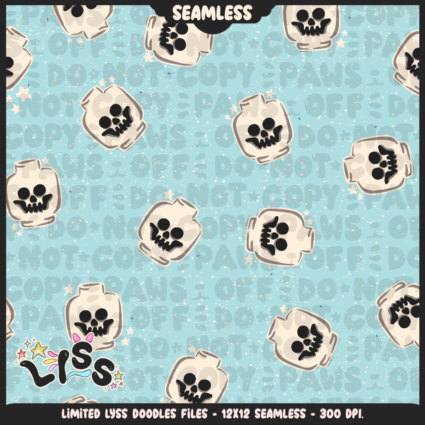 2024 - Lyss Doodles - Seamless - Mains - Fort Battle - Blocks