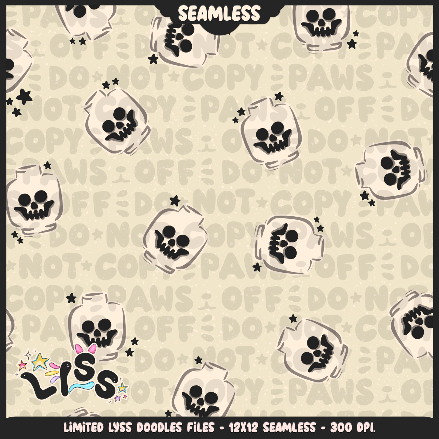 2024 - Lyss Doodles - Seamless - Mains - Fort Battle - Blocks