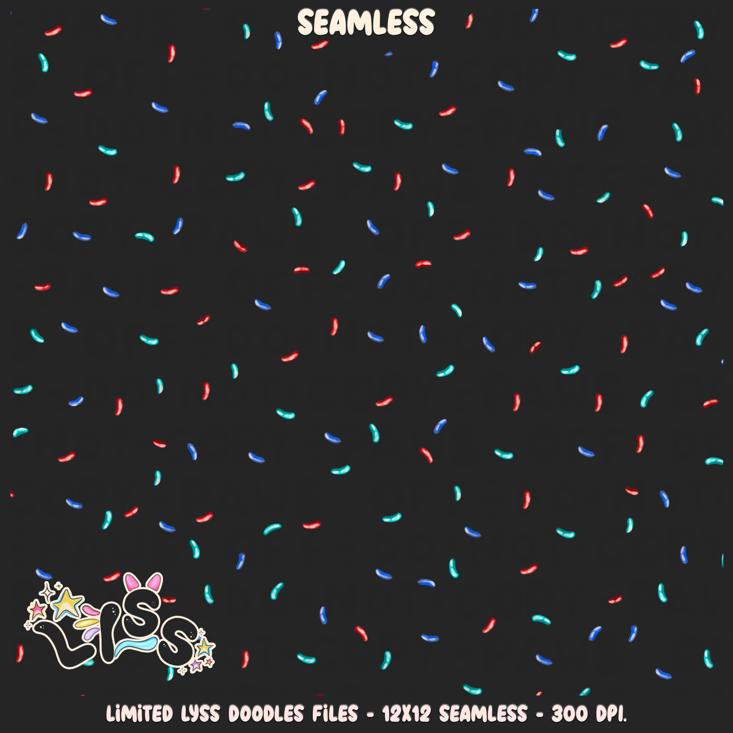 2024 - Lyss Doodles - Seamless - Coordinates - Fort Battle - Ice Cream