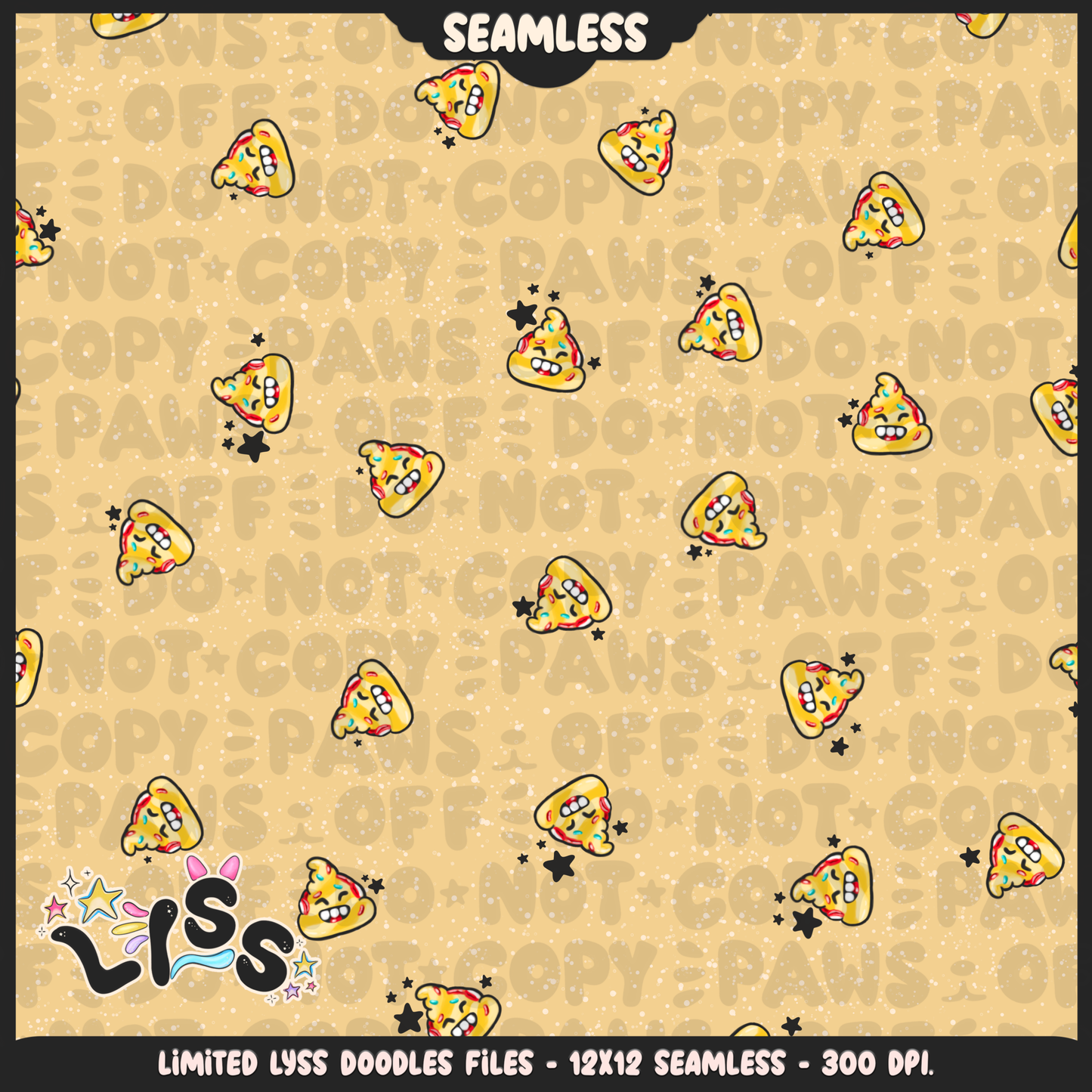 2024 - Lyss Doodles - Seamless - Coordinates - Fort Battle - Ice Cream