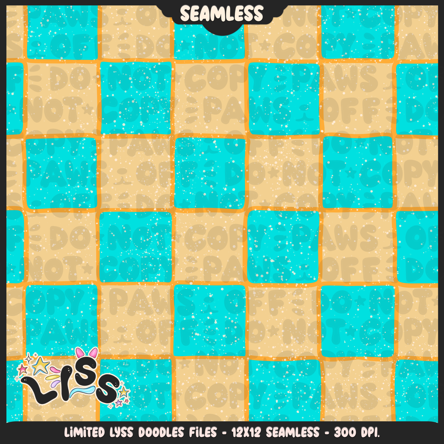 2024 - Lyss Doodles - Seamless - Coordinates - Fort Battle - Ice Cream