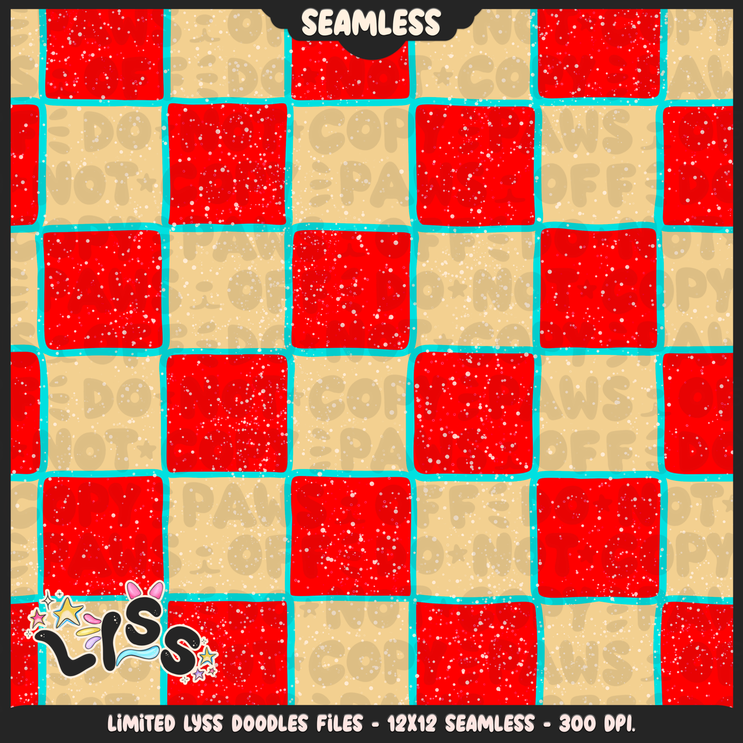 2024 - Lyss Doodles - Seamless - Coordinates - Fort Battle - Ice Cream