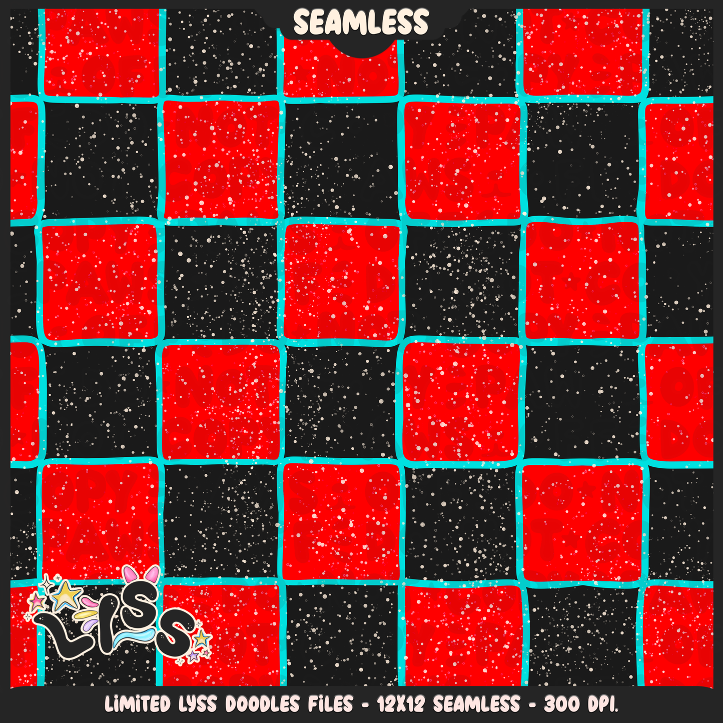 2024 - Lyss Doodles - Seamless - Coordinates - Fort Battle - Ice Cream