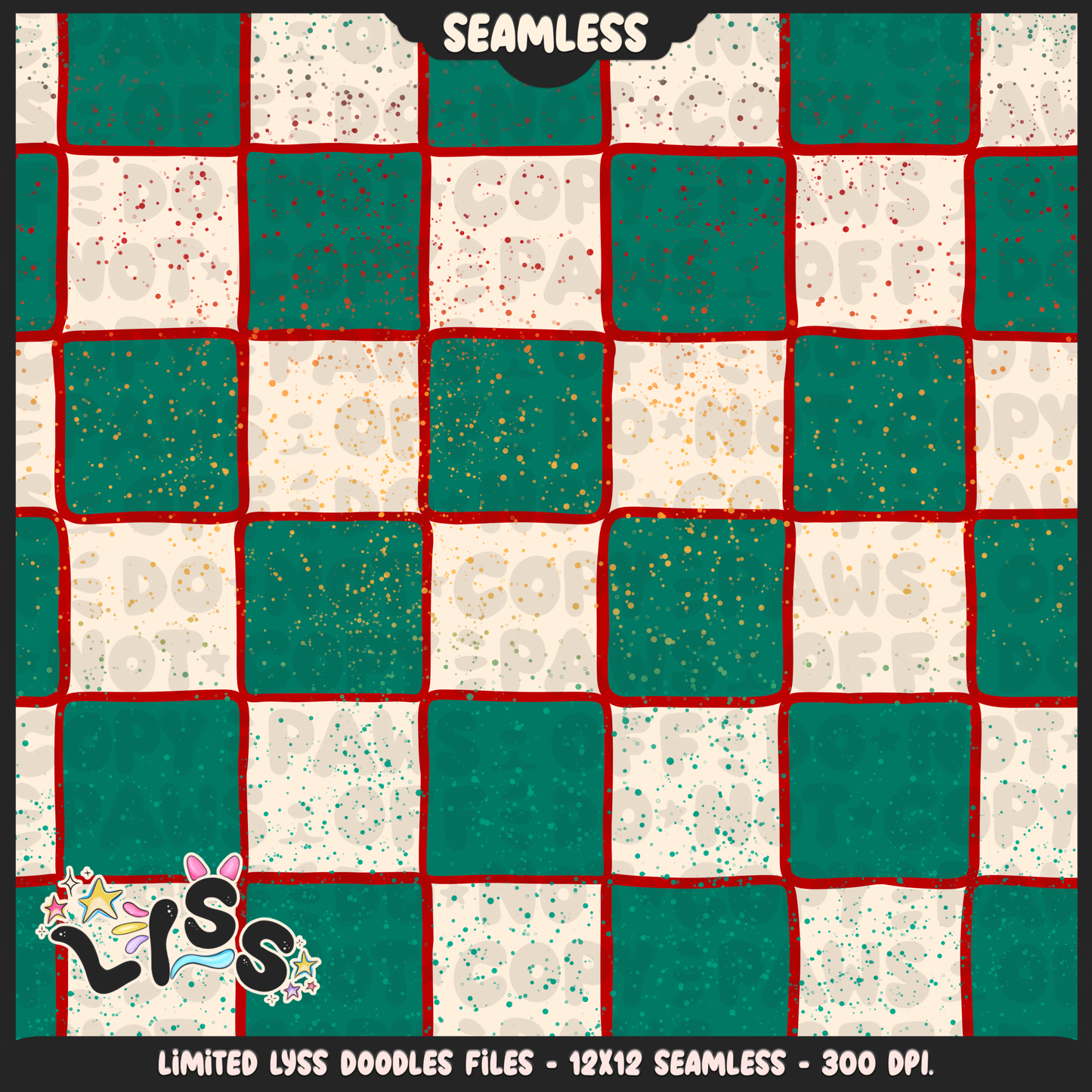 2024 - Lyss Doodles - Seamless - Coordinates - Fort Battle - Tomato