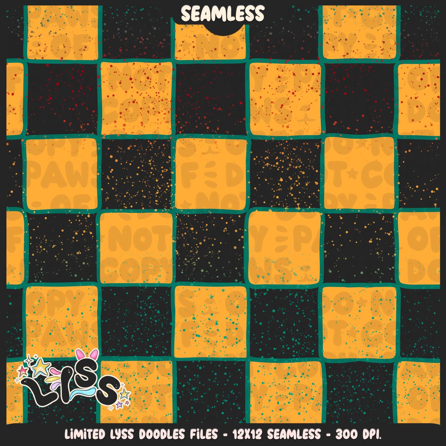 2024 - Lyss Doodles - Seamless - Coordinates - Fort Battle - Tomato