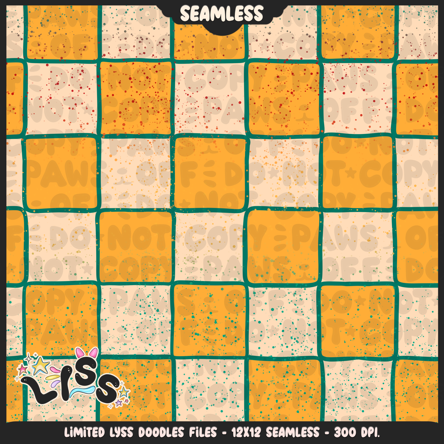 2024 - Lyss Doodles - Seamless - Coordinates - Fort Battle - Tomato