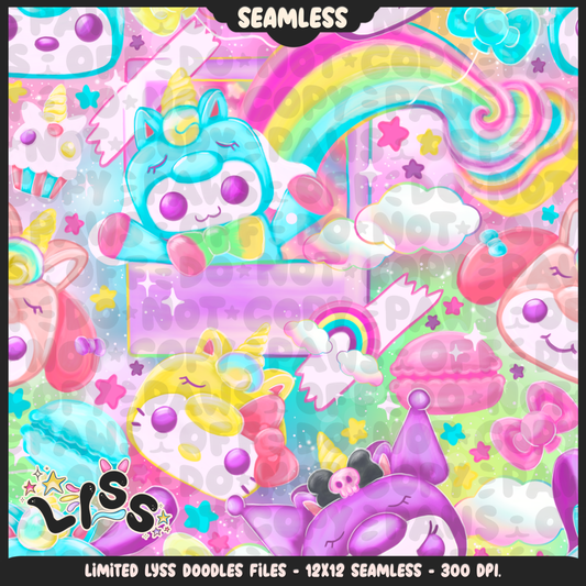 2024 - Lyss Doodles - Seamless - Mains - HK Birthday - Funk - 24LD010