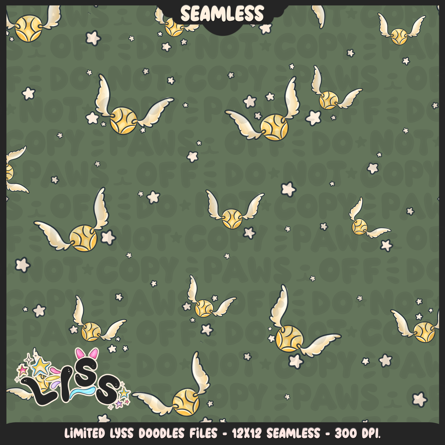 2024 - Lyss Doodles - Seamless - Mains - HP Pride - Griffin - 24LD034