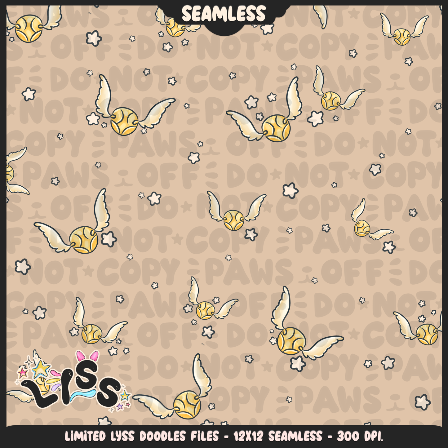 2024 - Lyss Doodles - Seamless - Mains - HP Pride - Griffin - 24LD034