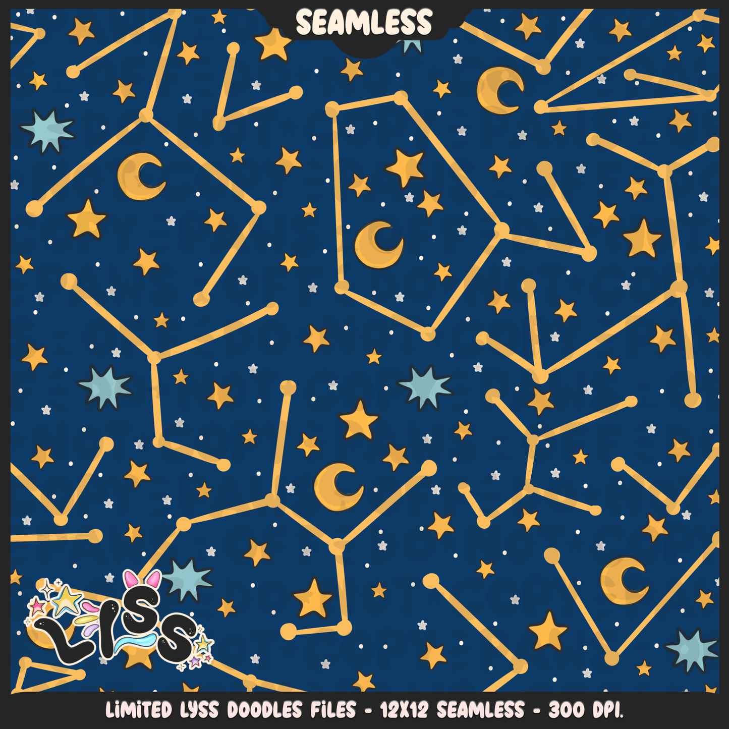 2024 - Lyss Doodles - Seamless - Mains - HP Pride - Ravenclaw - 24LD035