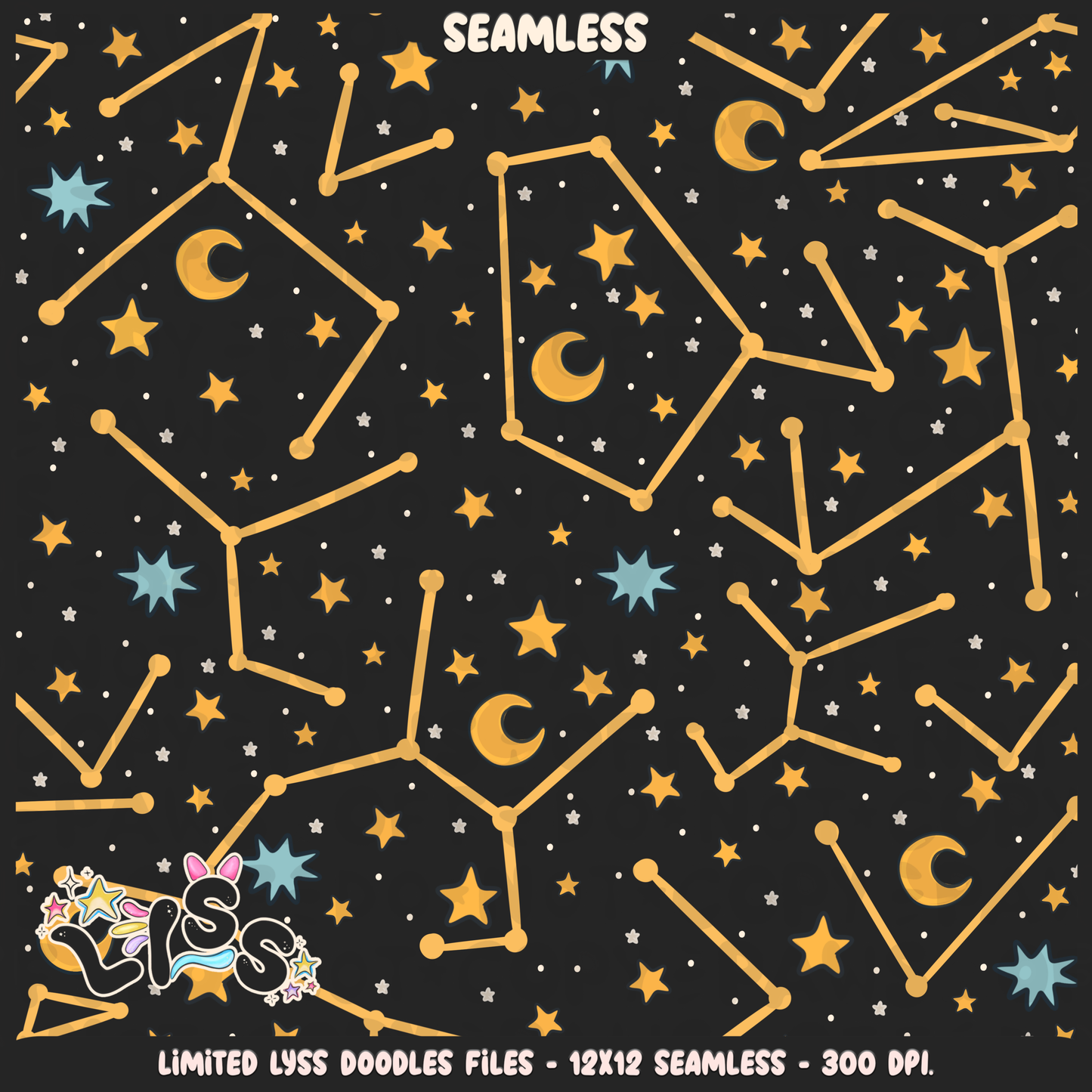 2024 - Lyss Doodles - Seamless - Mains - HP Pride - Ravenclaw - 24LD035