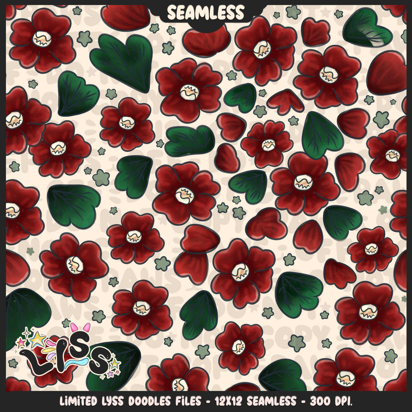 2024 - Lyss Doodles - Seamless - Mains - HP Pride - Slyth - 24LD033